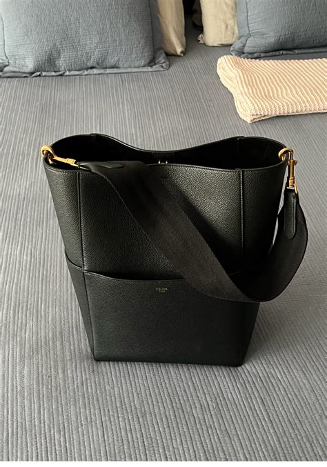 Celine Sangle Bucket Bag Review .